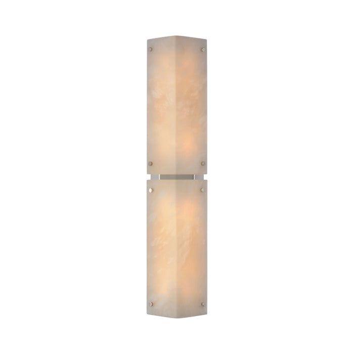 Clayton Wall Light in Alabaster and Polished Nickel (4-Light).