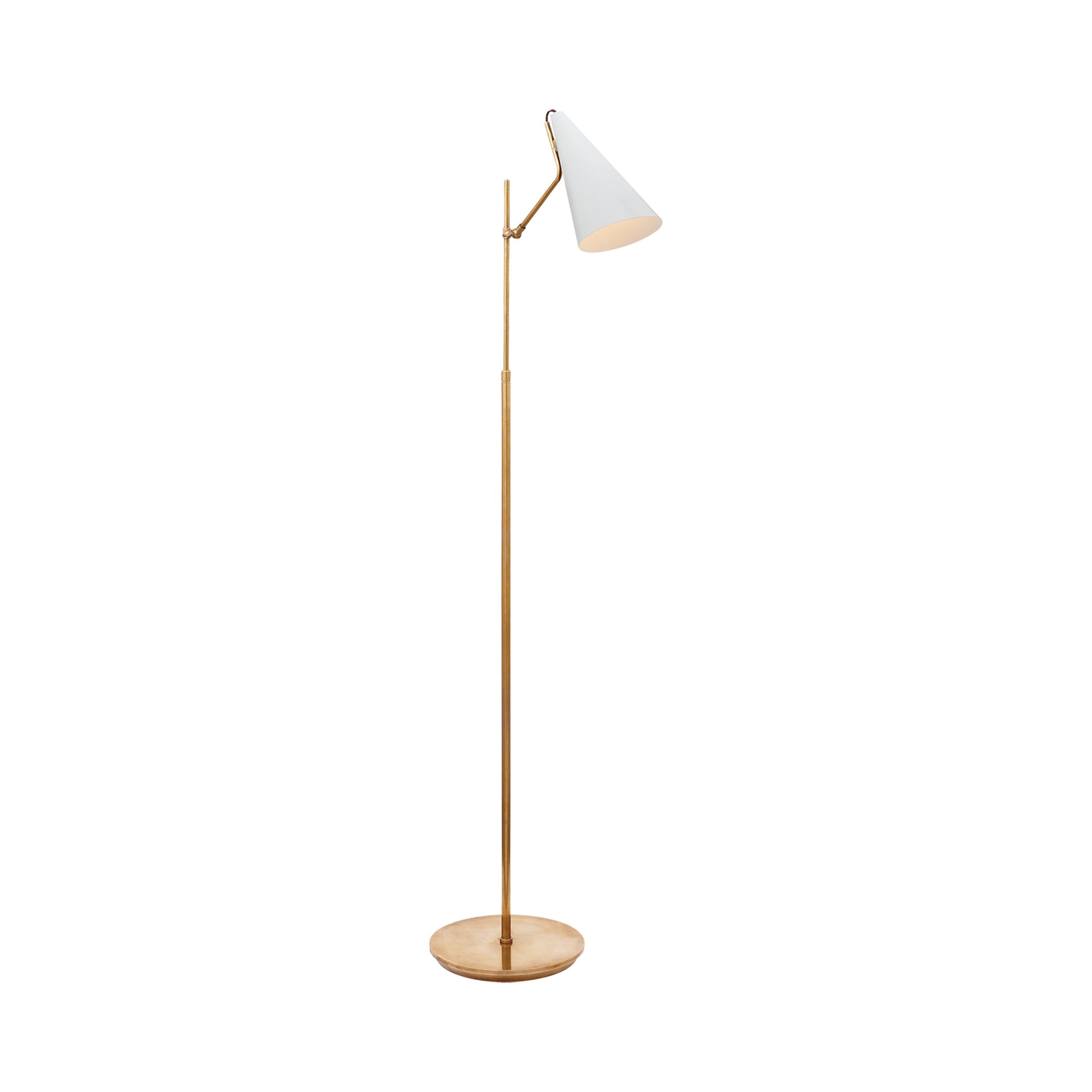 Clemente Floor Lamp in White.
