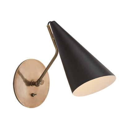 Clemente Wall Light in Black (1-Light).