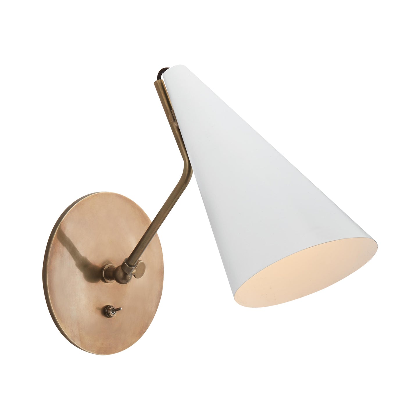 Clemente Wall Light in White (1-Light).