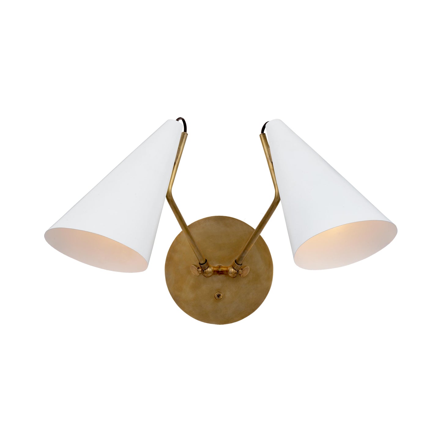 Clemente Wall Light in White (2-Light).