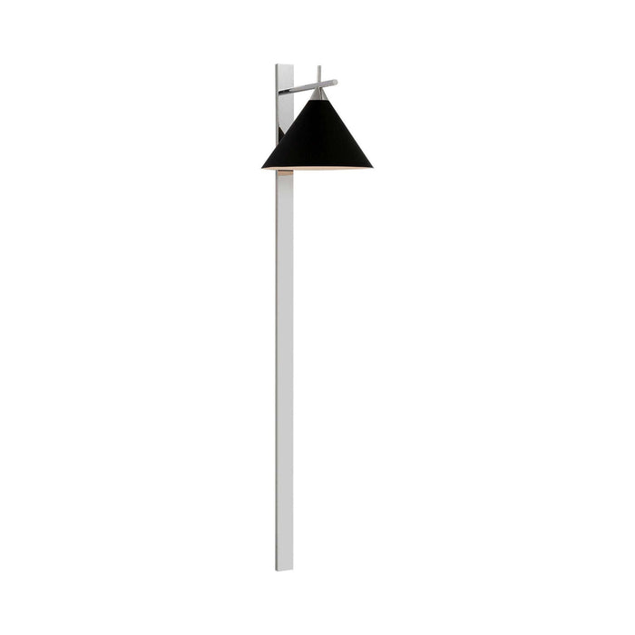 Cleo Statement LED Wall Light in Polished Nickel/Matte Black.