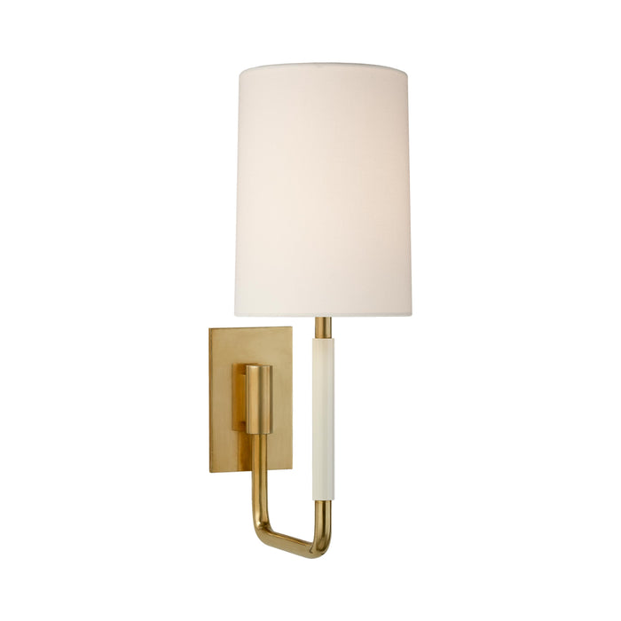 Clout Wall Light in Soft Brass.