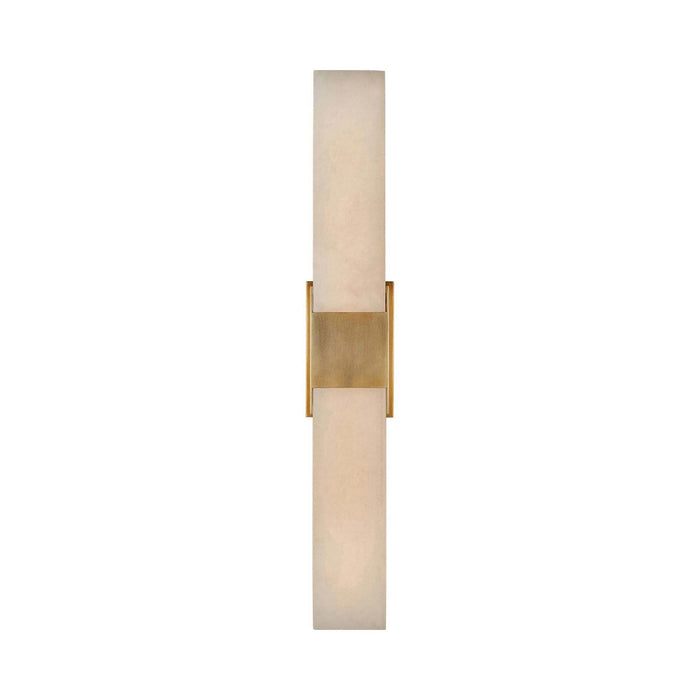 Covet LED Wall Light in Antique-Burnished Brass.