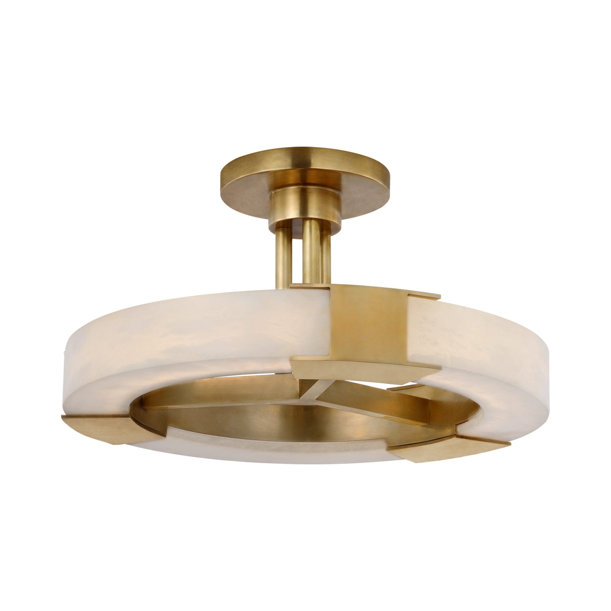 Covet Ring LED Semi Flush Mount Ceiling Light.