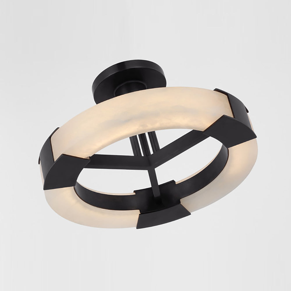 Covet Ring LED Semi Flush Mount Ceiling Light in Detail.