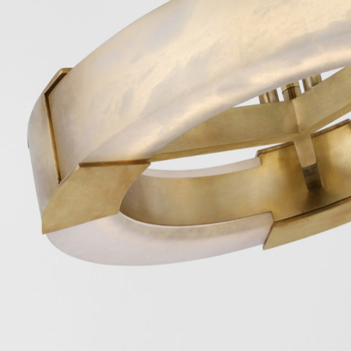 Covet Ring LED Semi Flush Mount Ceiling Light in Detail.