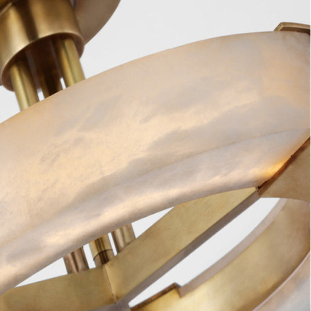 Covet Ring LED Semi Flush Mount Ceiling Light in Detail.