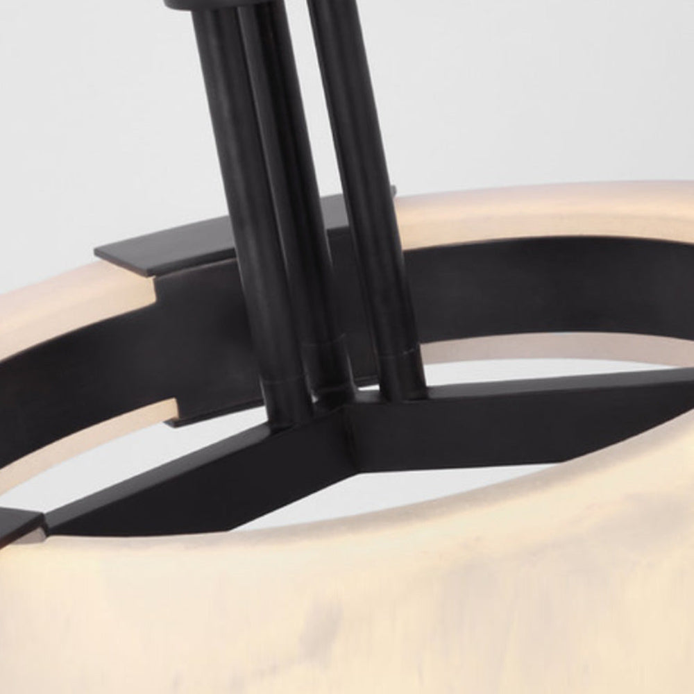 Covet Ring LED Semi Flush Mount Ceiling Light in Detail.