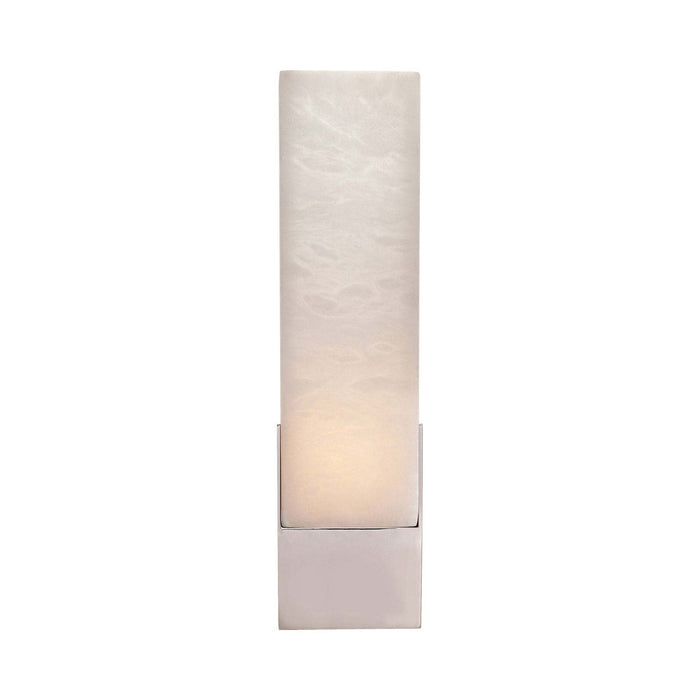 Covet Tall LED Wall Light in Polished Nickel.