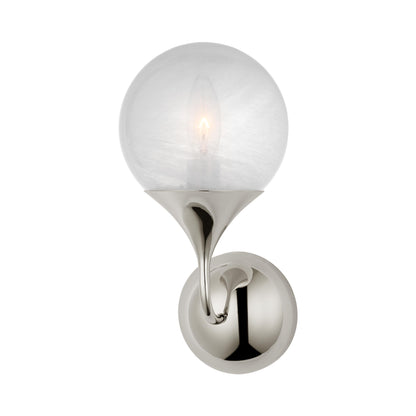 Cristol Wall Light in Polished Nickel (1-Light).