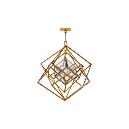 Cubist Chandelier in Gild (Small).