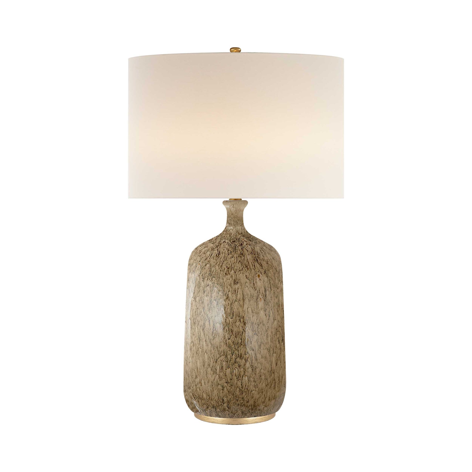 Culloden Table Lamp in Marbleized Sienna.