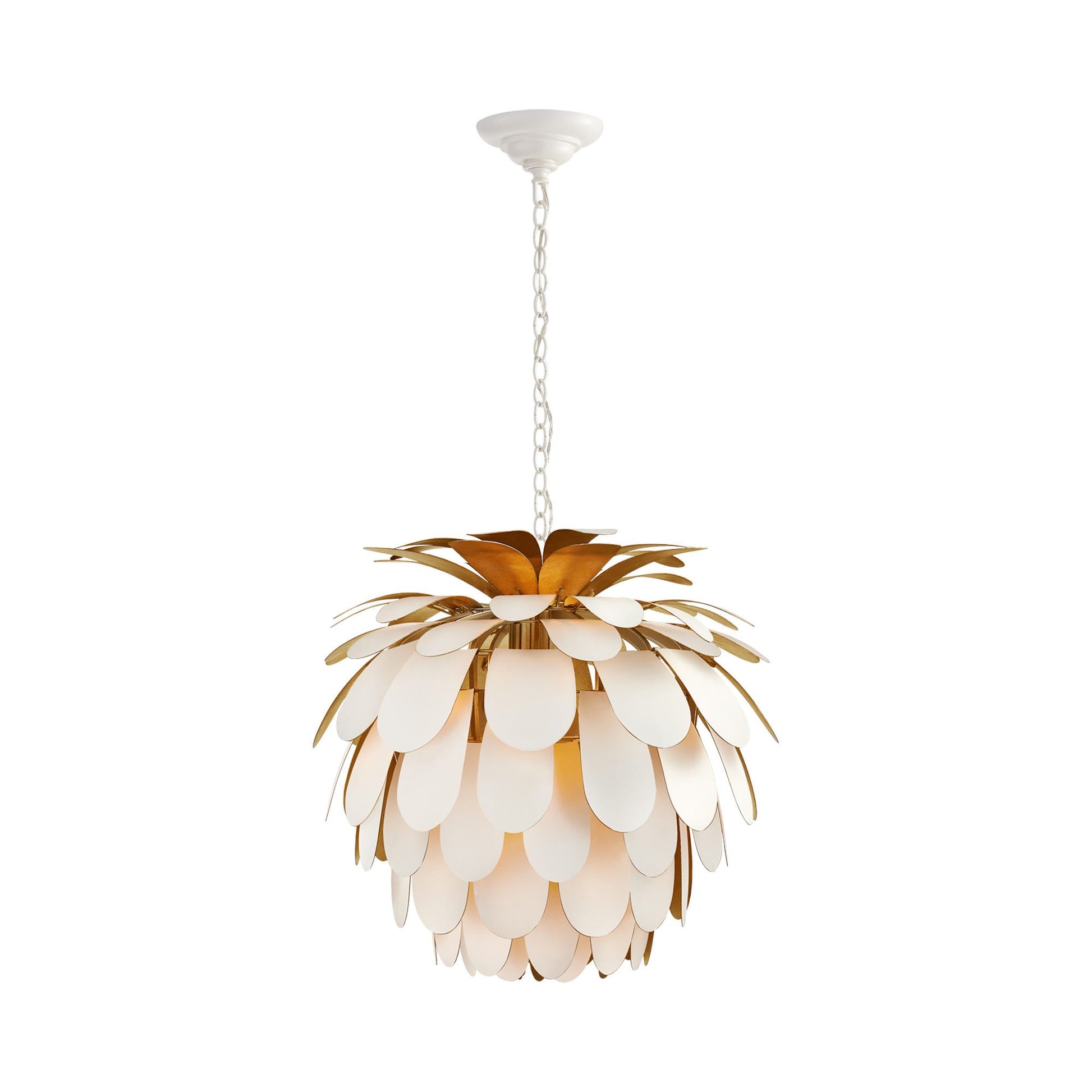 Cynara Chandelier in Plaster White (Medium).