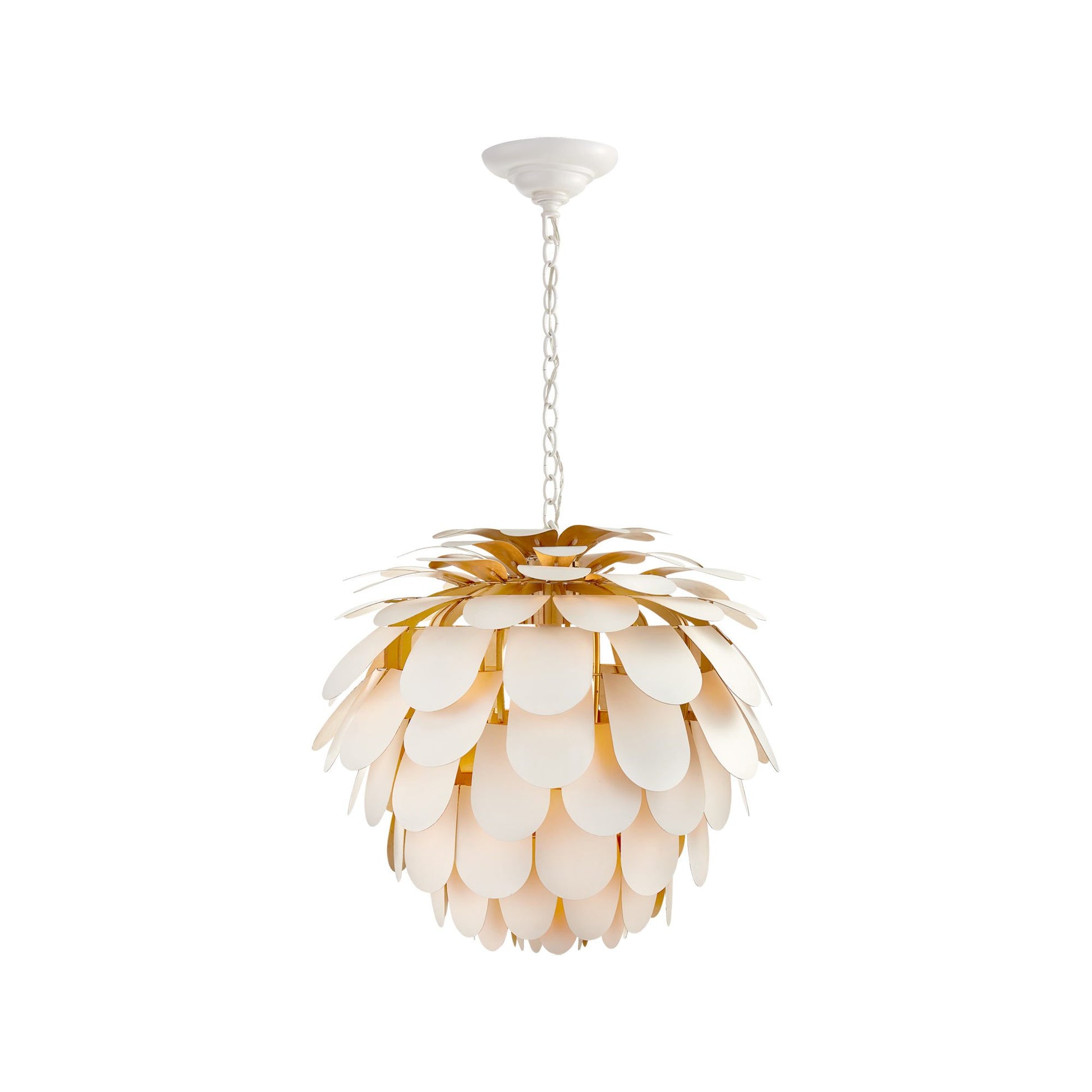 Cynara Chandelier in Plaster White (Large).