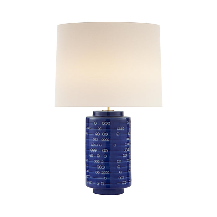 Darina Table Lamp in Pebbled Blue.