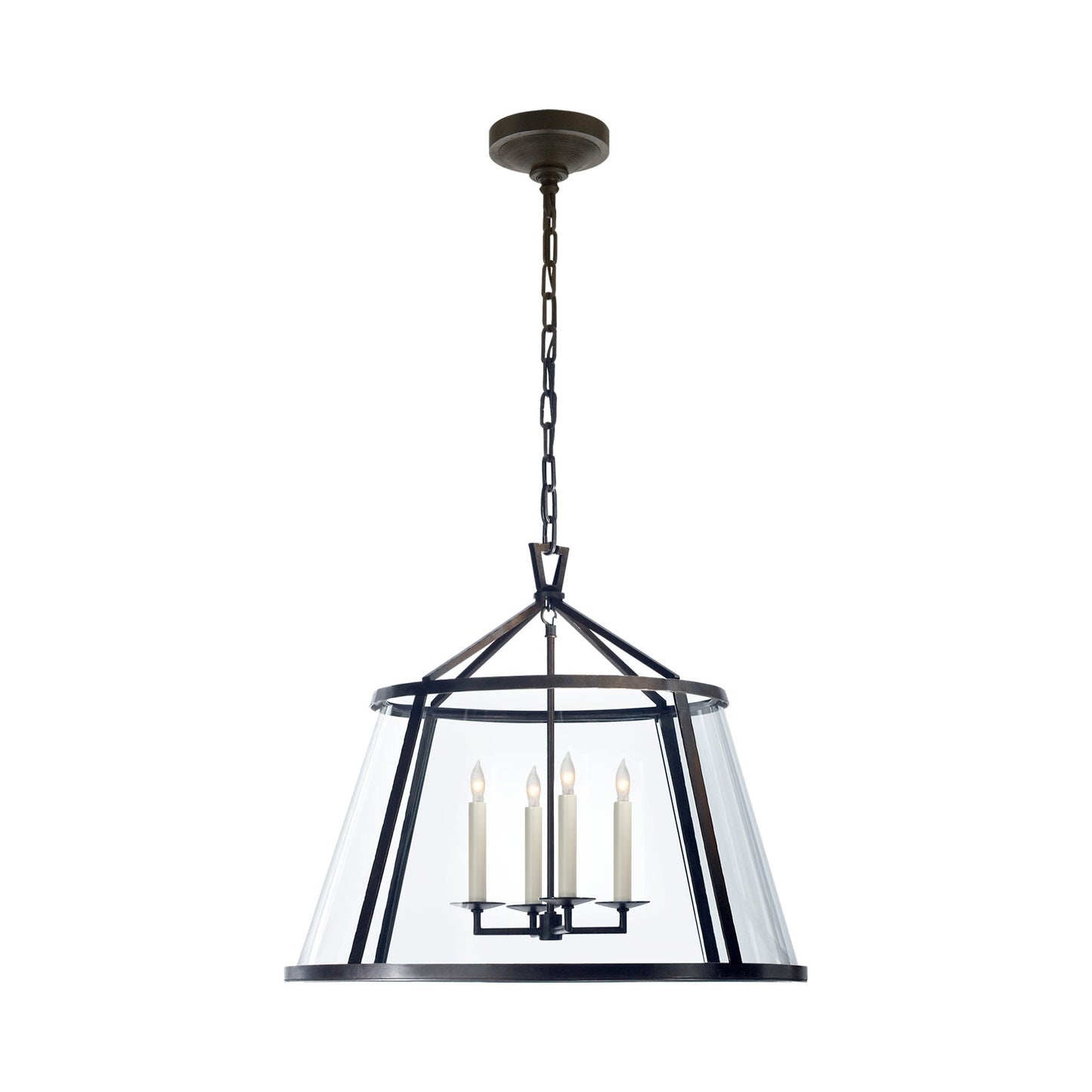 Darlana Drum Pendant Light in Aged Iron (Large).