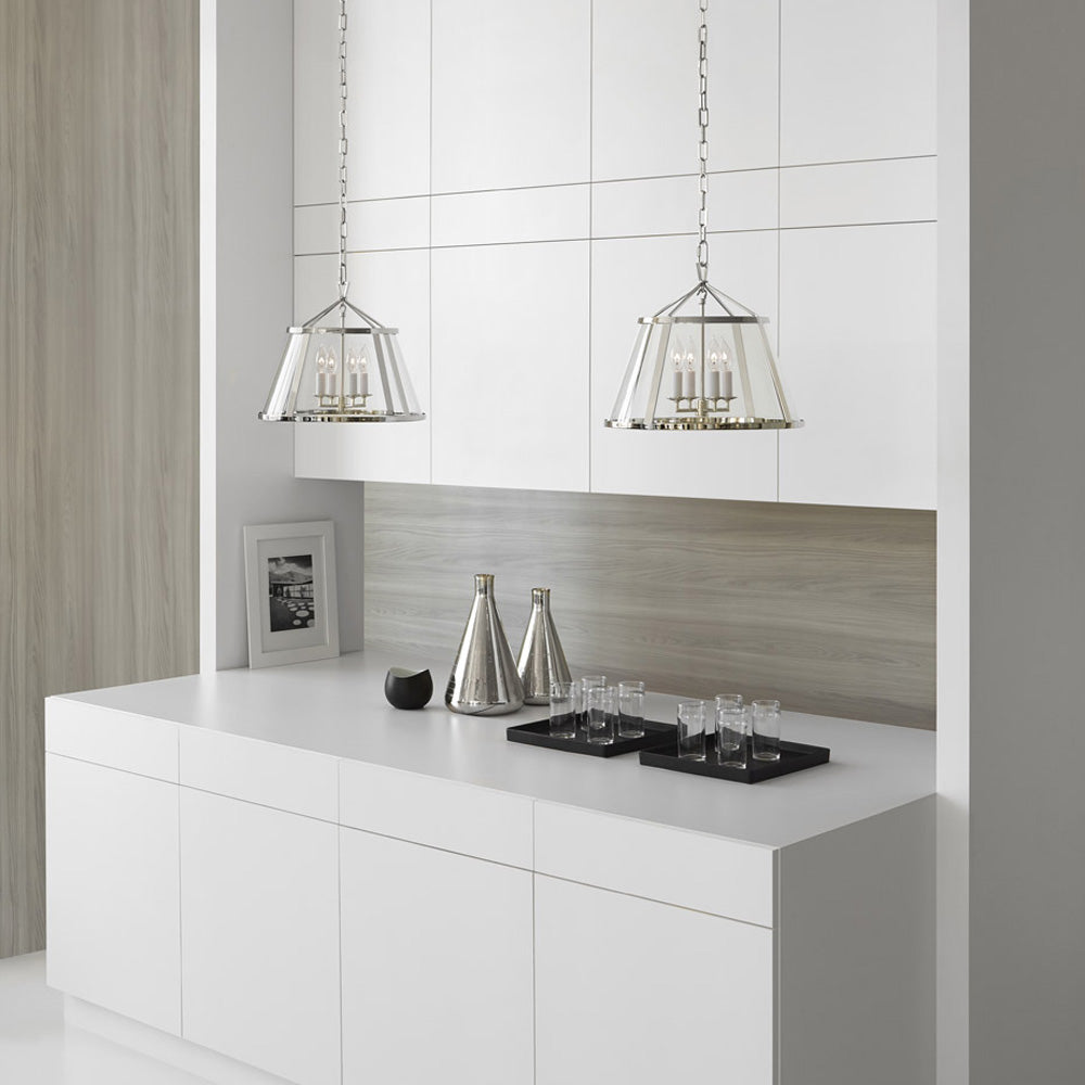 Darlana Drum Pendant Light in kitchen.