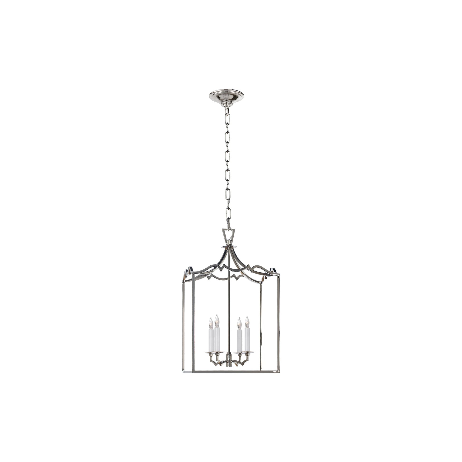 Darlana Fancy Pendant Light in Polished Nickel (Small).
