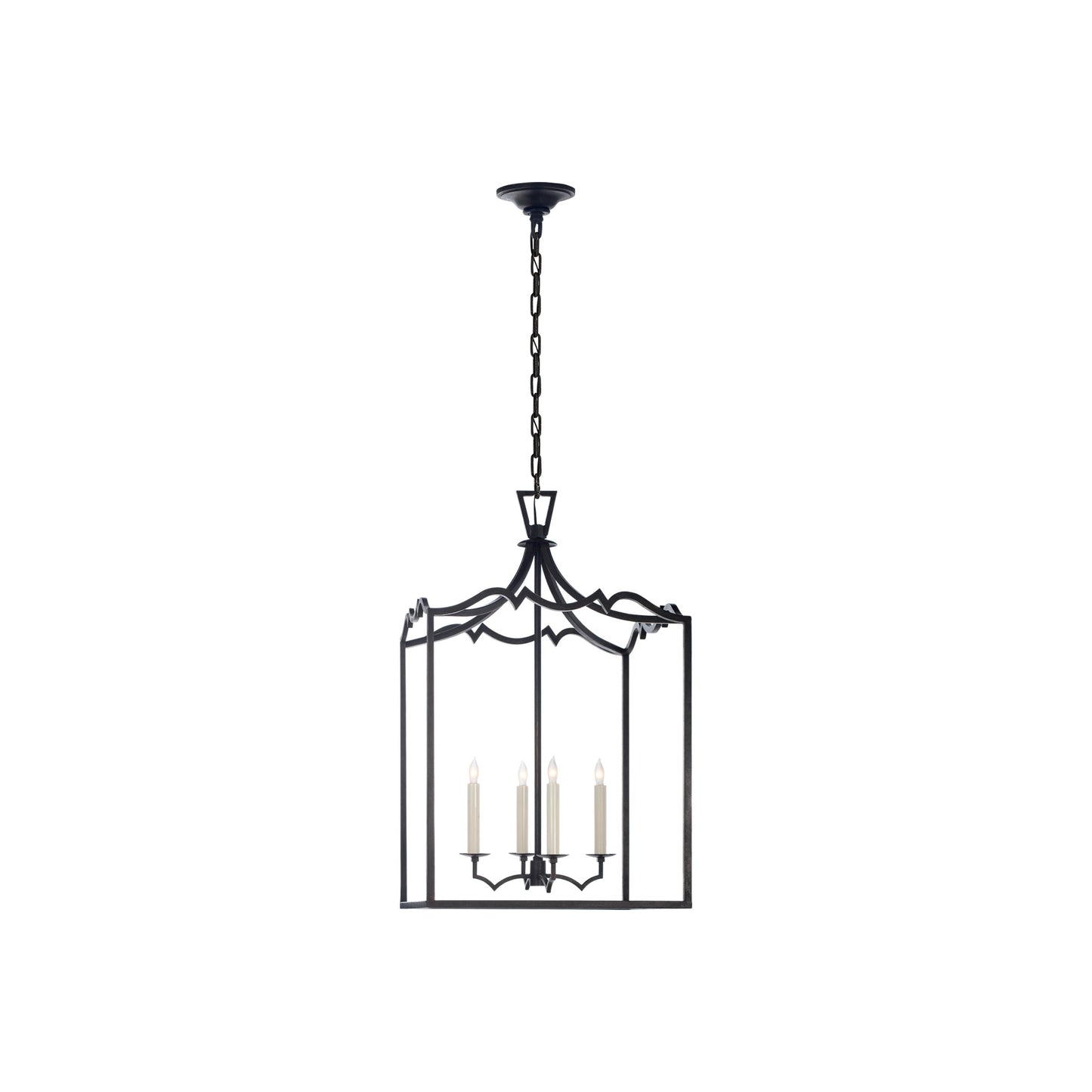 Darlana Fancy Pendant Light in Aged Iron (Medium).