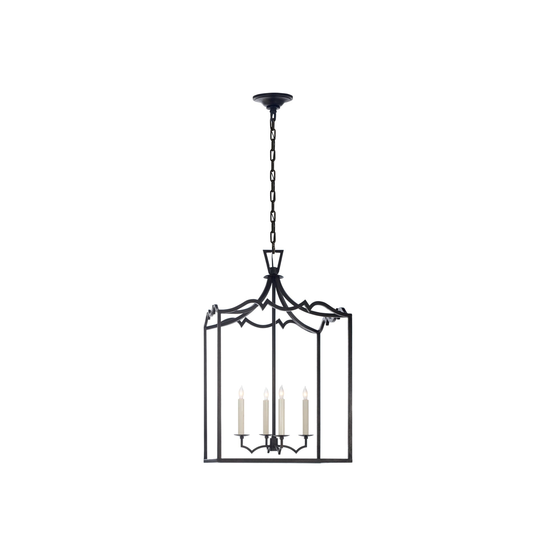 Darlana Fancy Pendant Light in Aged Iron (Medium).