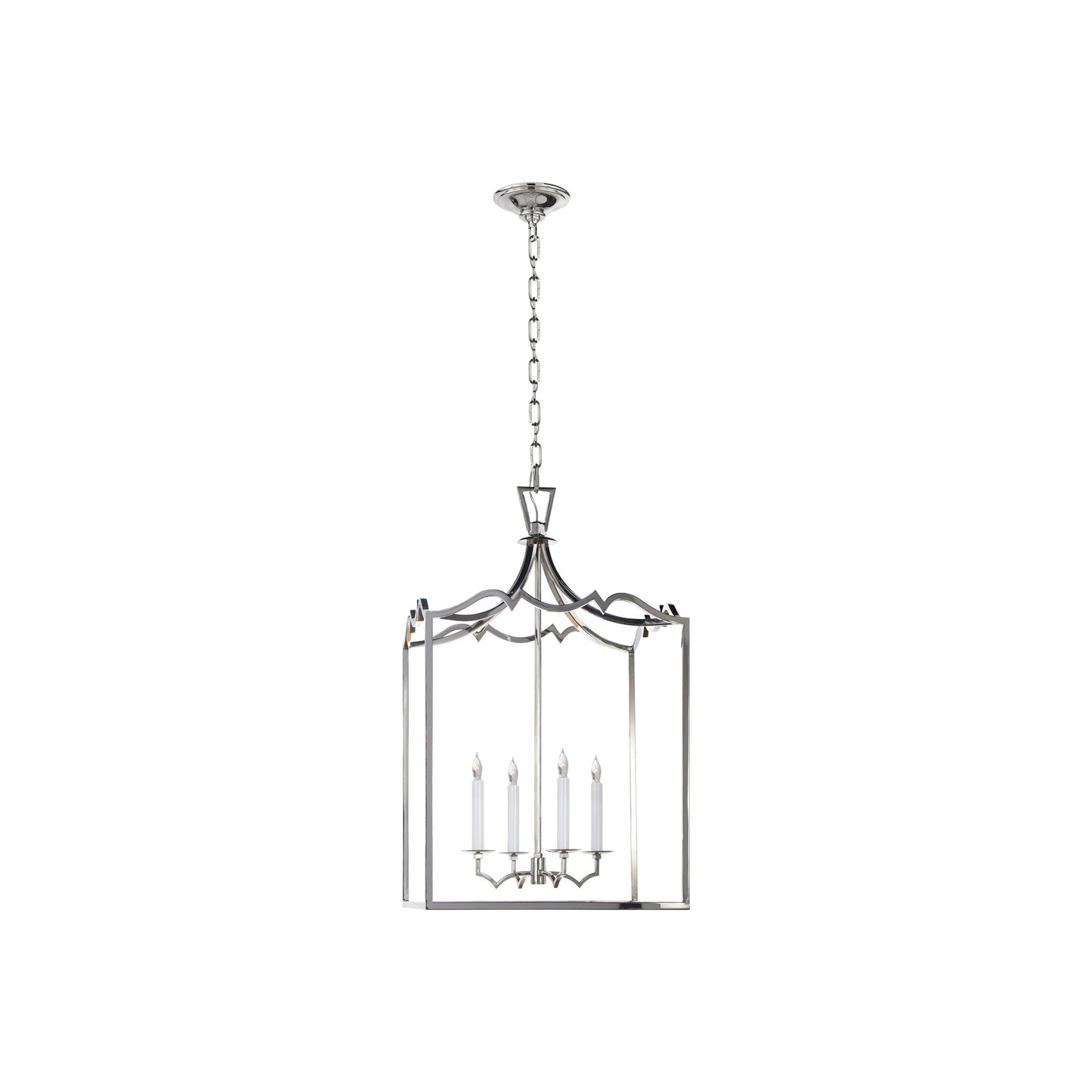 Darlana Fancy Pendant Light in Polished Nickel (Medium).