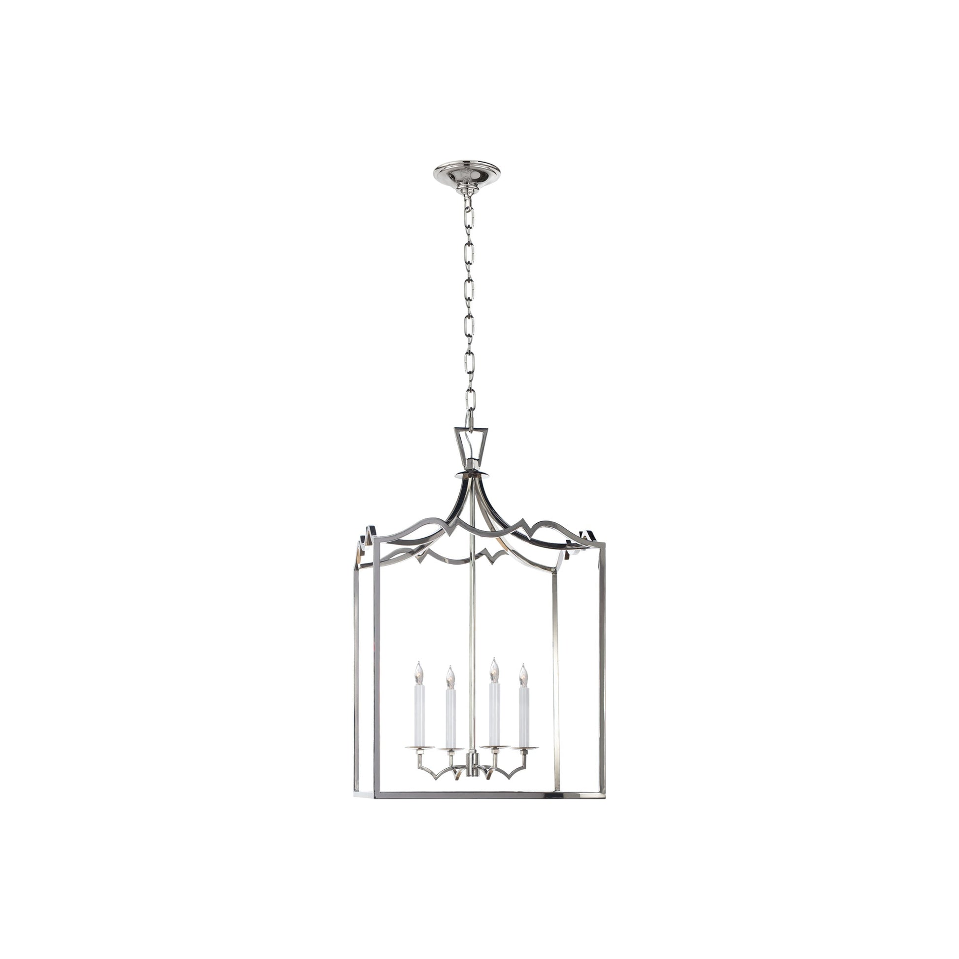 Darlana Fancy Pendant Light in Polished Nickel (Medium).