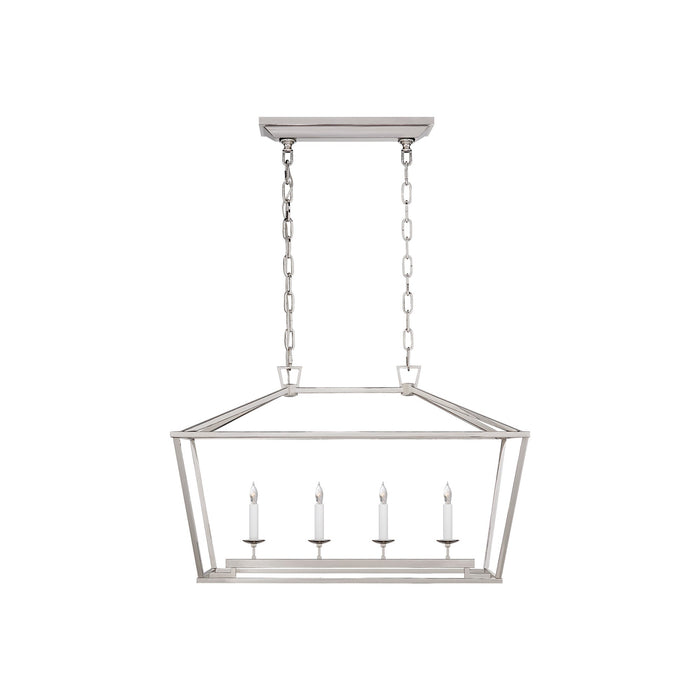 Darlana Linear Pendant Light in Polished Nickel (Small).
