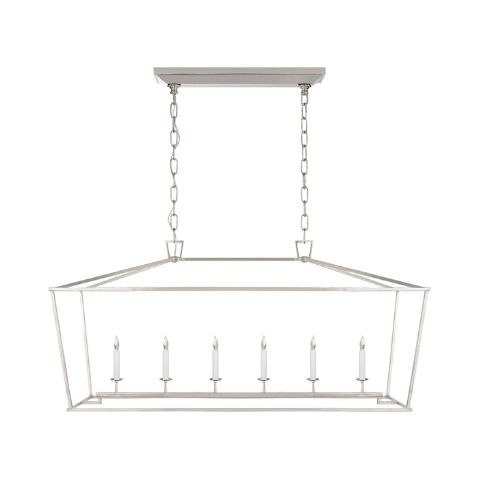 Darlana Linear Pendant Light in Polished Nickel (Large).