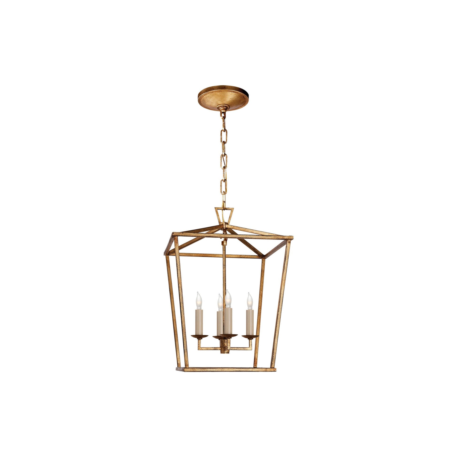 Darlana Pendant Light in Gilded Iron (Small/No Option).
