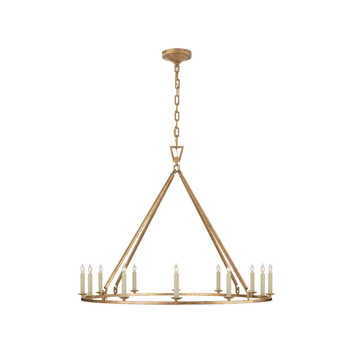 Darlana Ring Chandelier in Gilded Iron/Single Tier (Large).