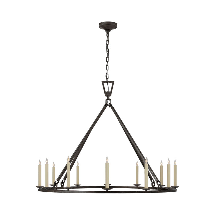 Darlana Ring Chandelier in Aged Iron/Single Tier (X-Large).