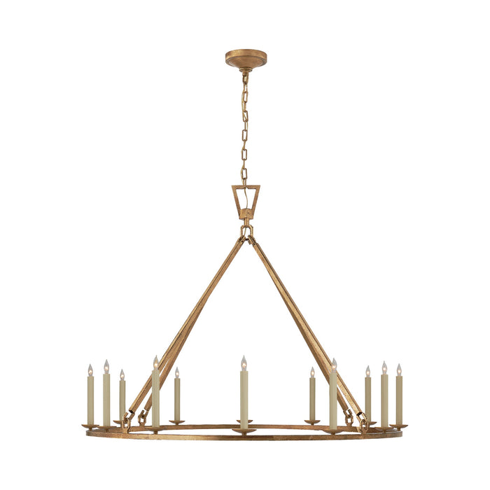 Darlana Ring Chandelier in Gilded Iron/Single Tier (X-Large).
