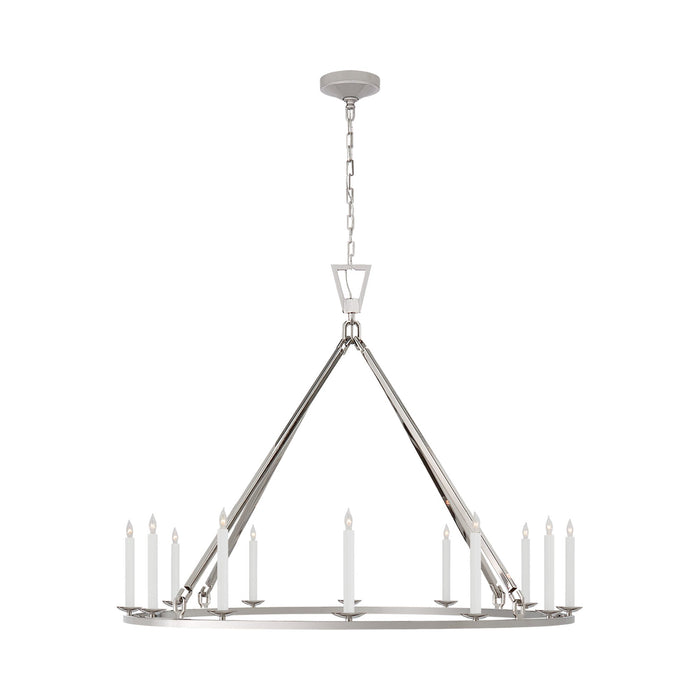Darlana Ring Chandelier in Polished Nickel/Single Tier (X-Large).