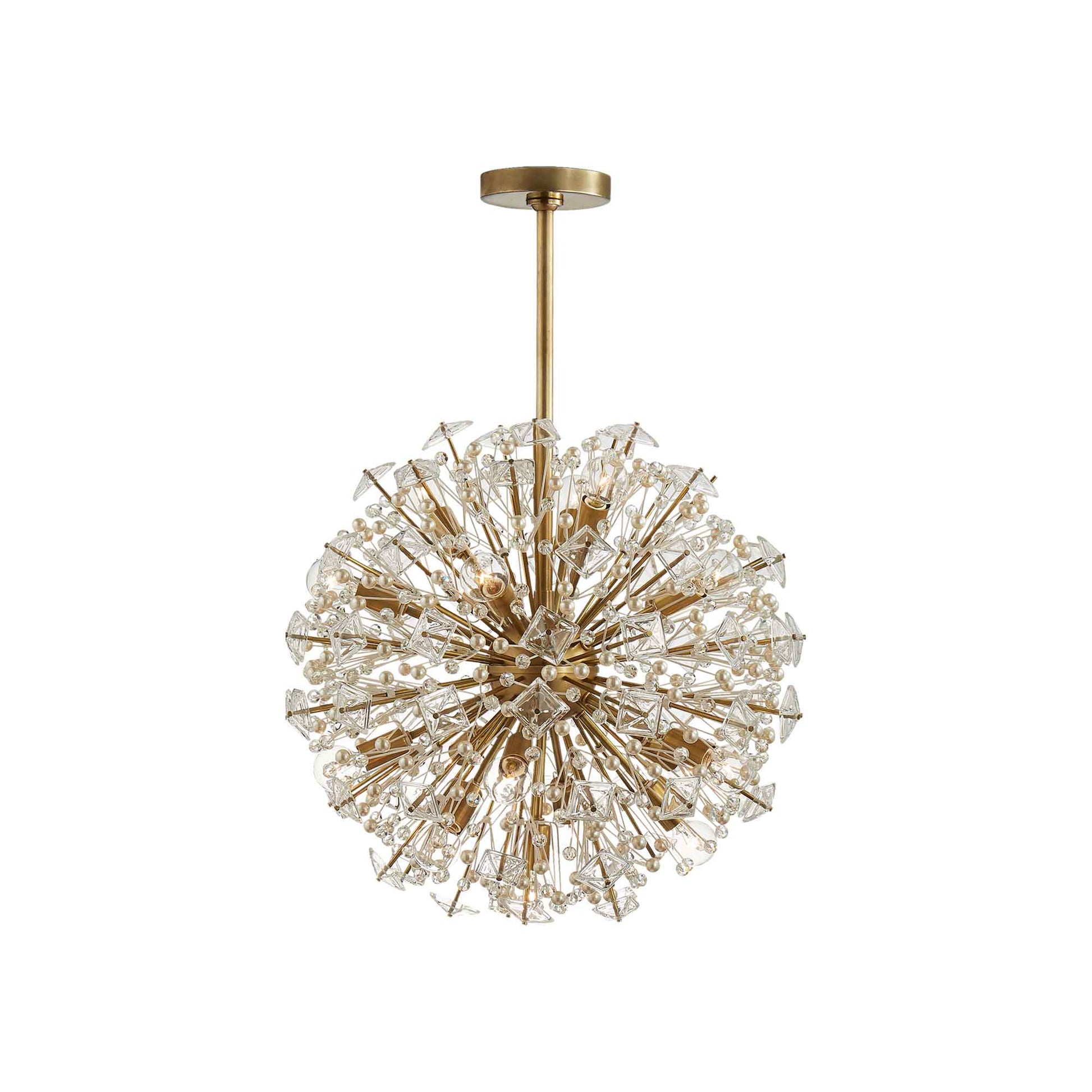 Dickinson Chandelier in Soft Brass (Medium).
