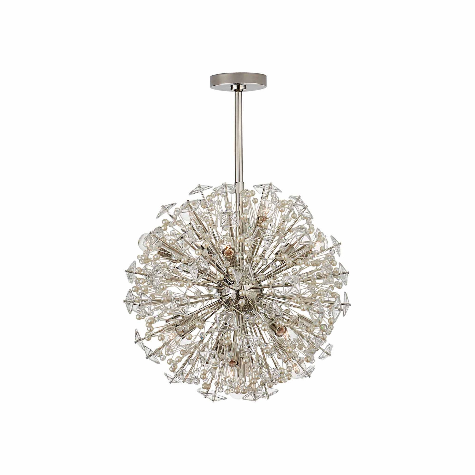 Dickinson Chandelier in Polished Nickel (Medium).