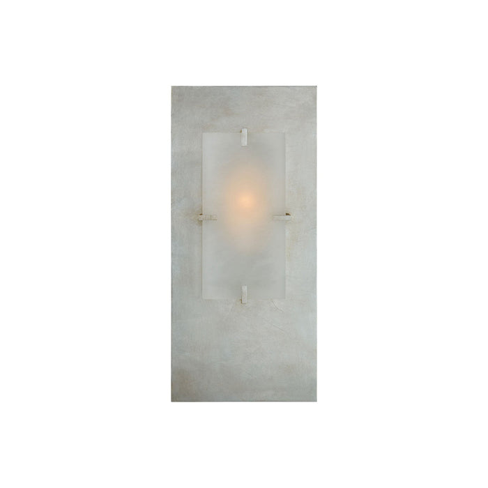 Dominica LED Wall Light in Burnished Silver Leaf (Small).