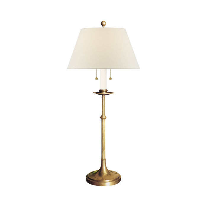 Dorchester Club Table Lamp in Linen.