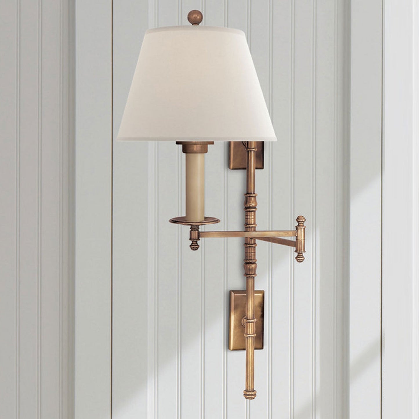 Dorchester Swing Arm Wall Light in Detail.