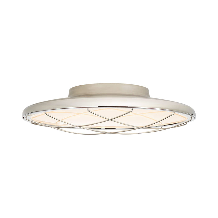 Dot Flush Mount LED Ceiling Light in Polished Nickel (Small).