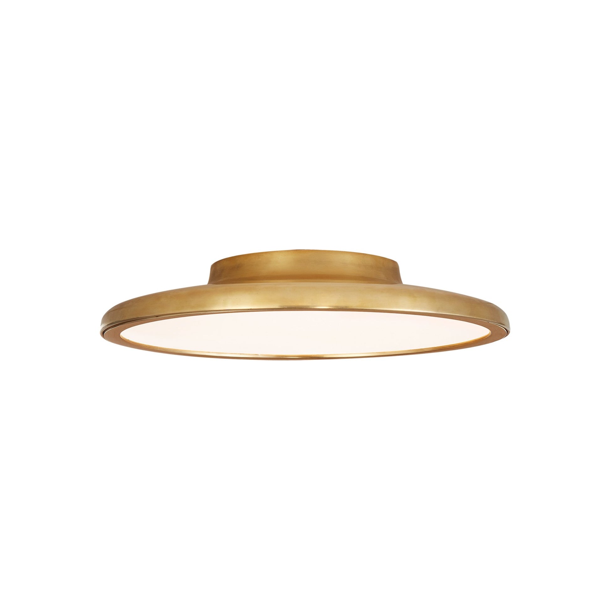 Dot LED Flush Mount Ceiling Light in Natural Brass (Small).