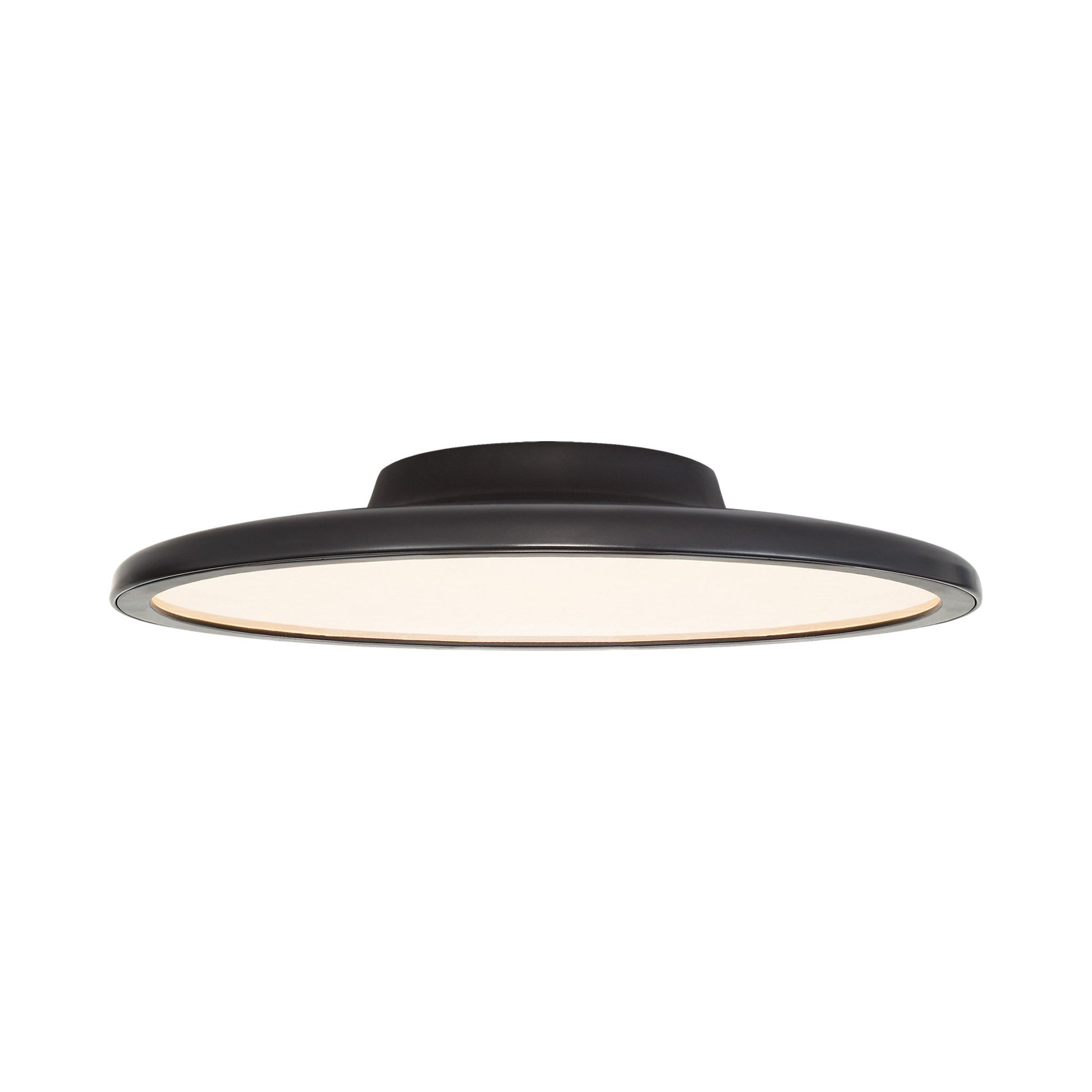 Dot LED Flush Mount Ceiling Light in Matte Black (Medium).