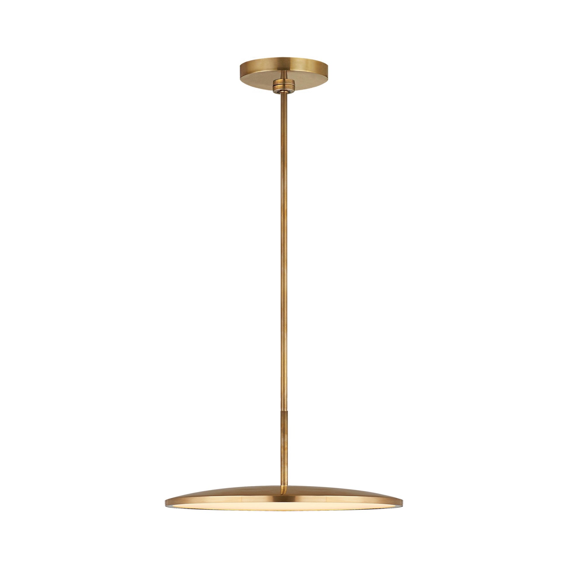 Dot LED Pendant Light in Natural Brass (Medium).