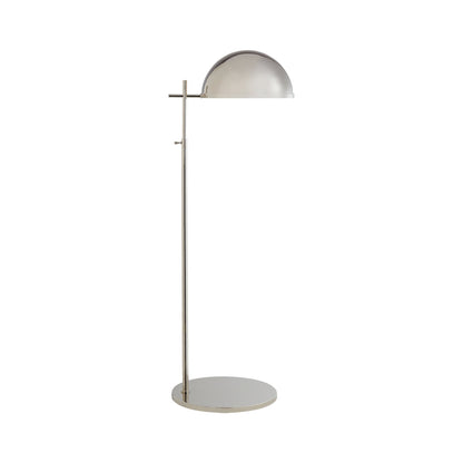 Dulcet Floor Lamp in Polished Nickel/Polished Nickel.