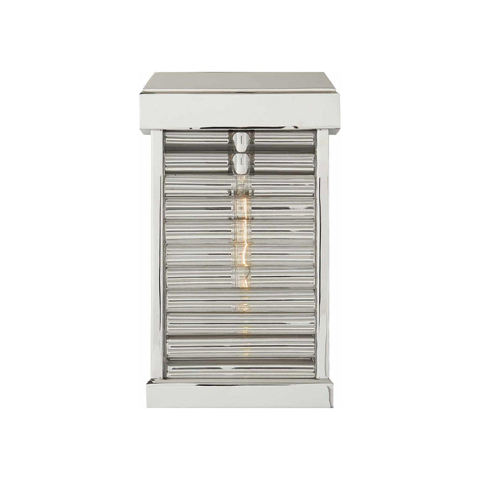 Dunmore Outdoor Wall Light in Polished Nickel (Small).