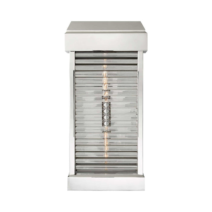 Dunmore Outdoor Wall Light in Polished Nickel (Large).