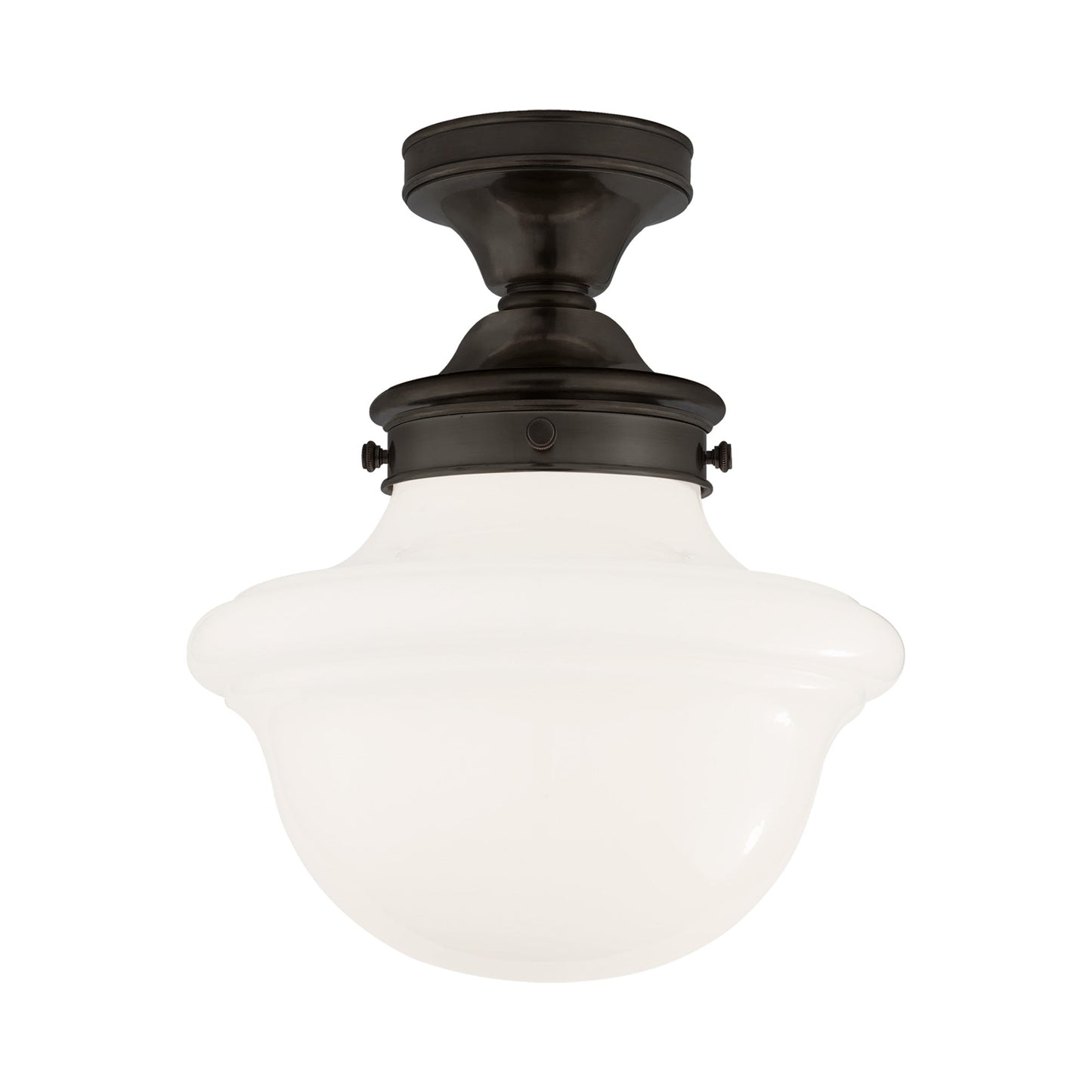 Edmond Flush Mount Ceiling Light in Bronze.