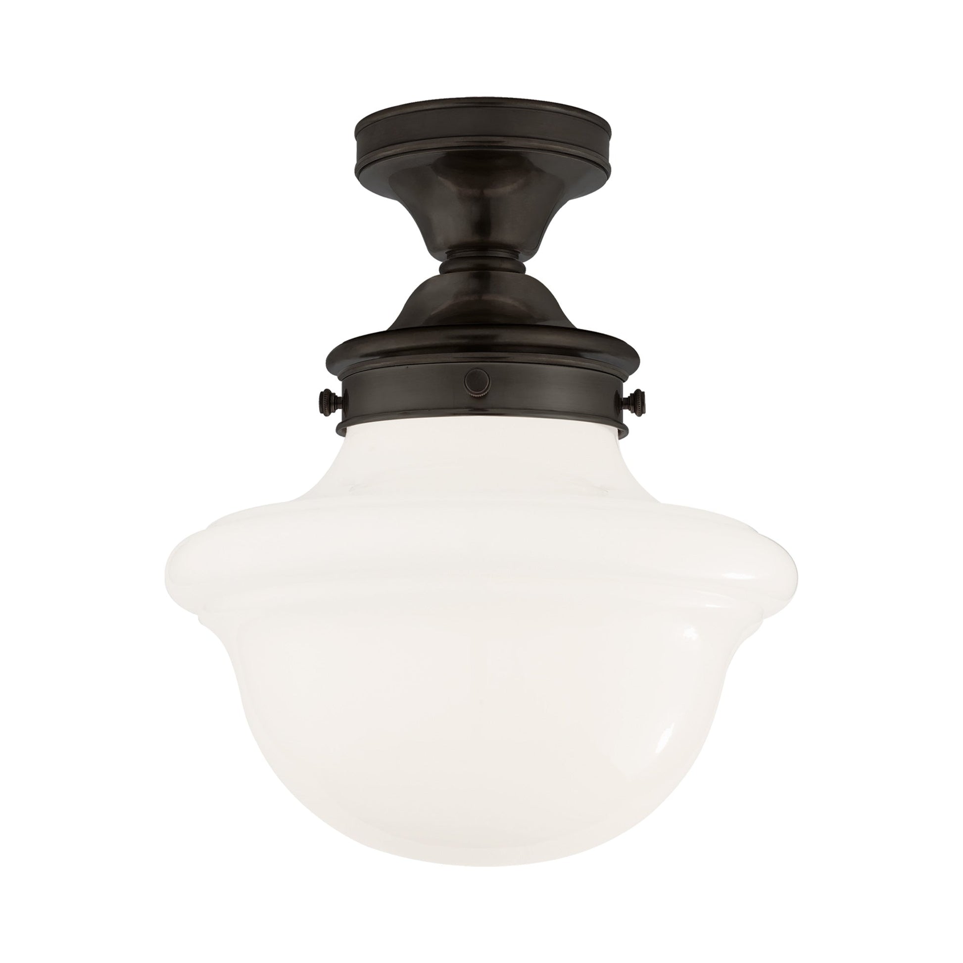 Edmond Flush Mount Ceiling Light in Bronze.