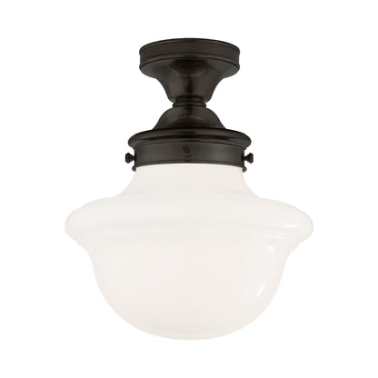 Edmond Flush Mount Ceiling Light in Bronze.