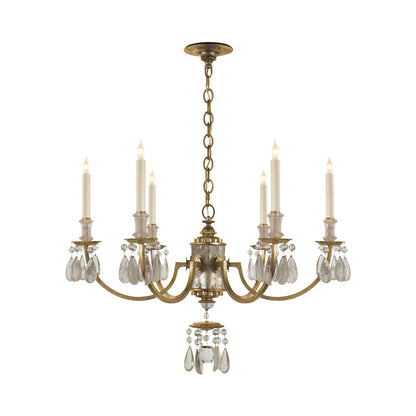 Elizabeth Chandelier in Gilded Iron.